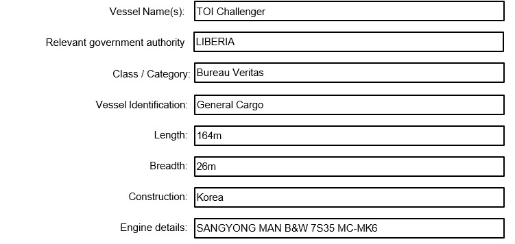 TOI Challenger Details